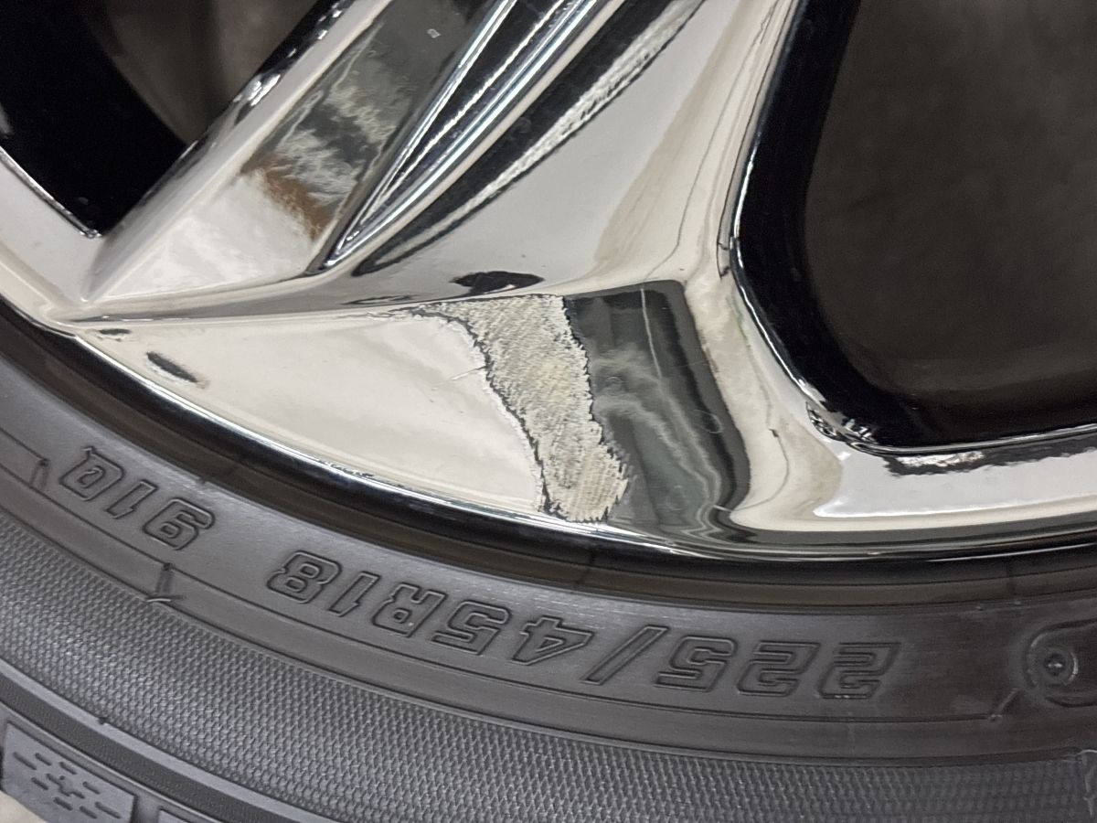 スパッタリング】トヨタ 220 クラウン RS 純正 18in 8J +45 PCD114.3 
