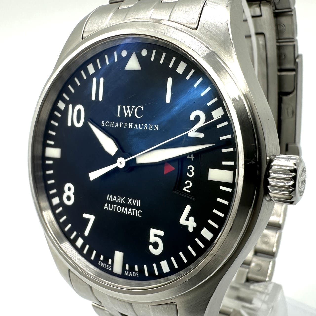 IWC インターナショナルウォッチカンパニー 腕時計 パイロットウォッチ マークXVII IW326504 自動巻き ブラック メンズ