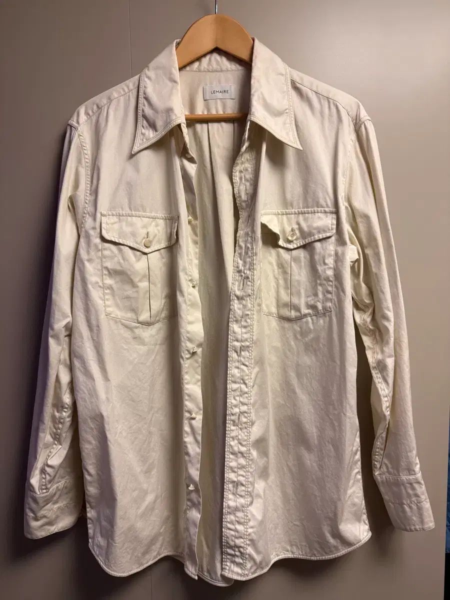 LEMAIRE ウエスタンシャツ クリームホワイト サイズ50 出品