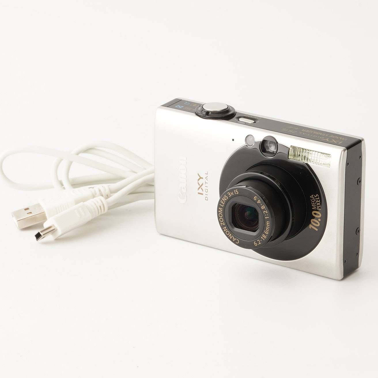 ジャンク キヤノン Canon IXY DIGITAL 25 IS シルバー 3x ズーム