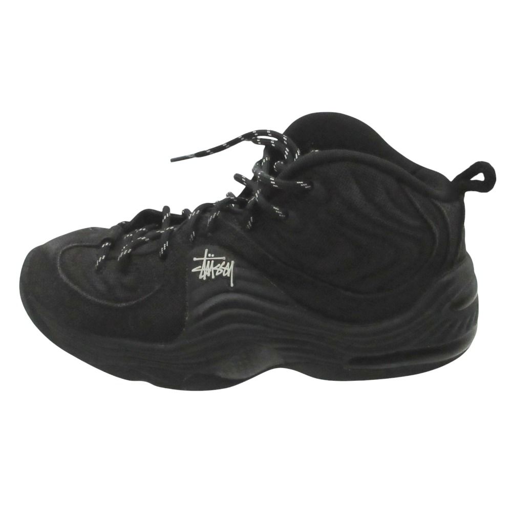 NIKE ナイキ スニーカー STUSSY エア ペニー 2 スペシャル ステューシー シューズ 靴 ブラック 7.5 25.5cm メンズ 【中古】