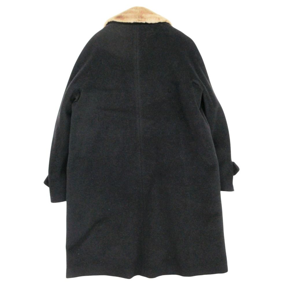 MAX MARA マックスマーラ チェスターコート 白タグ リアルファー衿