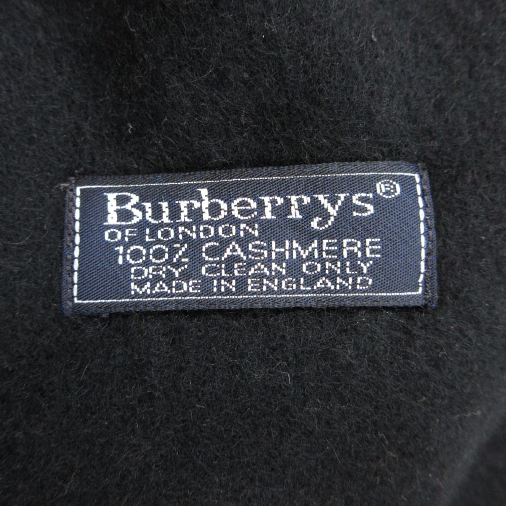 Burberrys バーバリーズ マフラー ロゴ刺繡 カシミヤ100% マフラー