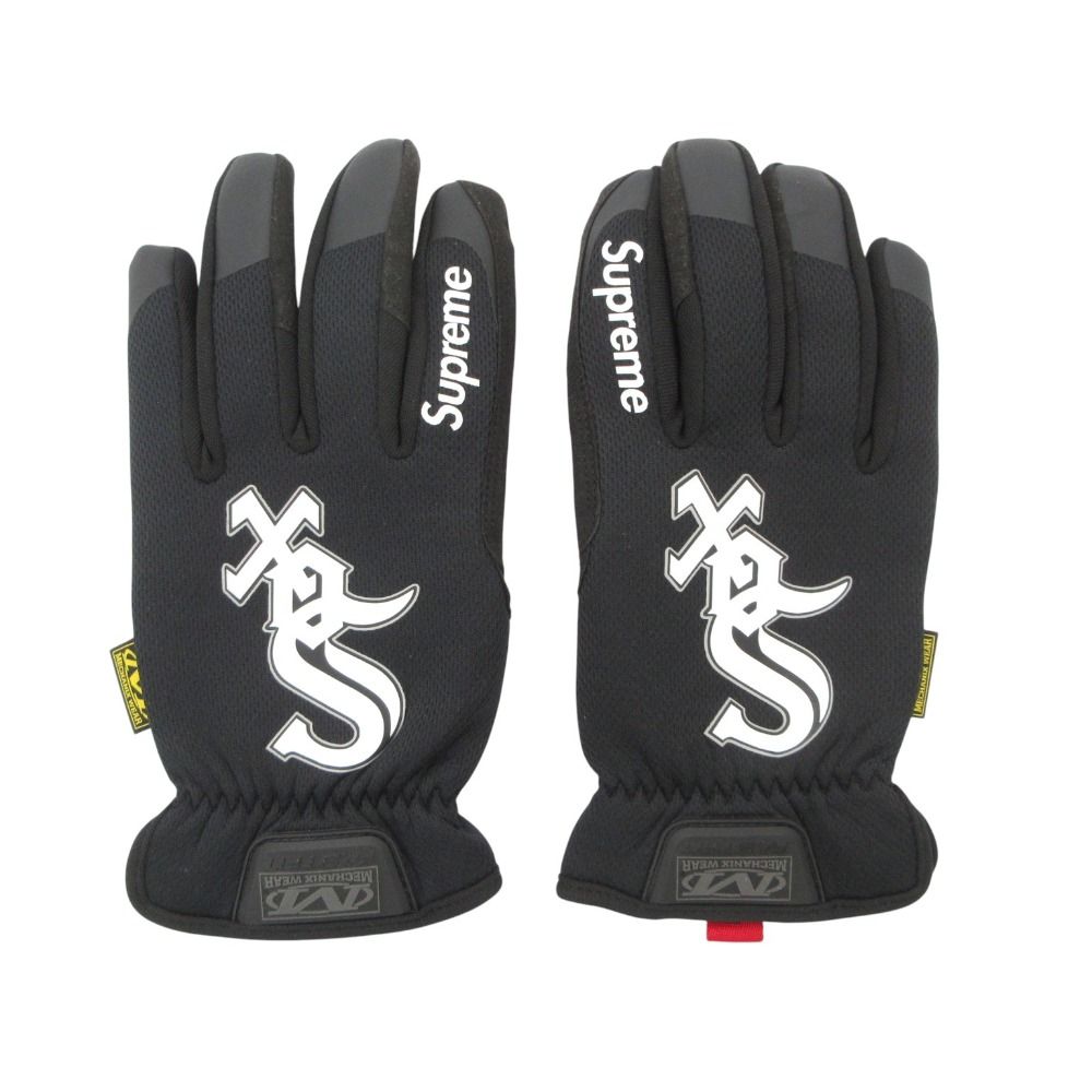 Supreme シュプリーム グローブ Mechanix FastFit MLB Teams Gloves ホワイトソックス グラブ ロゴ ブラック メンズ 【中古】