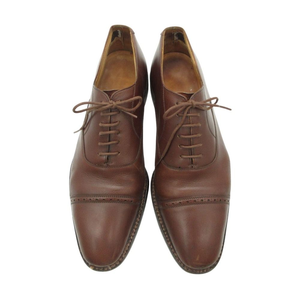 CHURCH'S チャーチ ドレスシューズ PHILIP パンチドキャップトゥ ビジネスシューズ シューキーパー付 ブラウン 080 27cm メンズ 【中古】