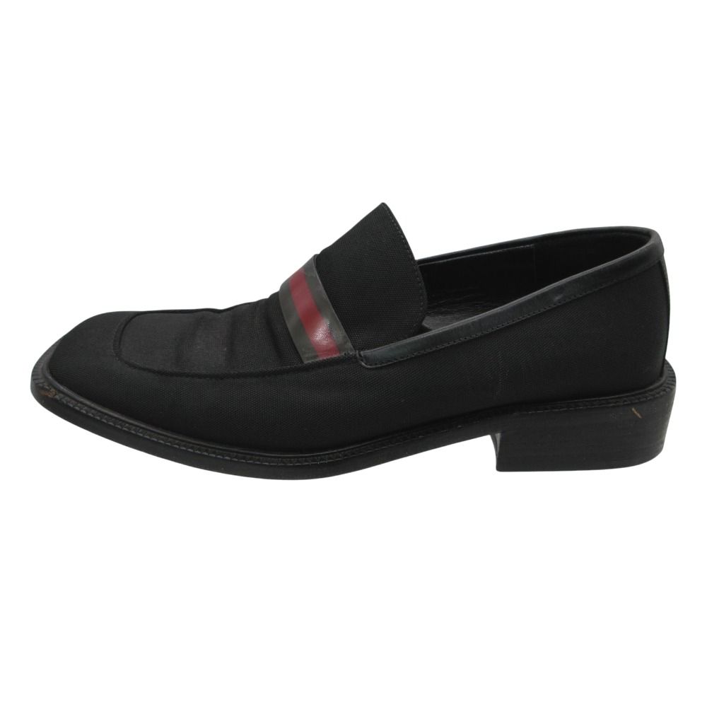 GUCCI グッチ ローファー シェリーライン スクエアトゥ キャンバス 