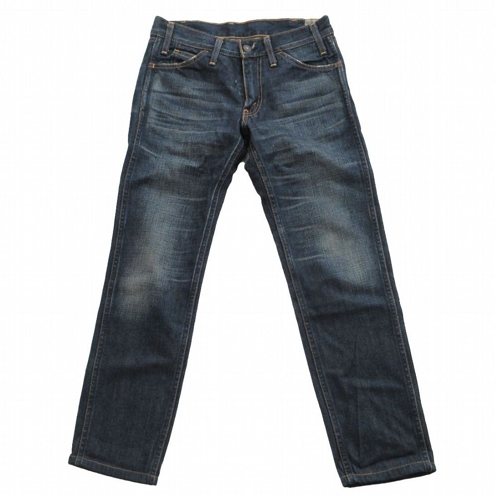 LEVI'S VINTAGE CLOTHING リーバイスビンテージクロージング デニムパンツ 日本製 復刻 ユーズド加工 デニムパンツ オレンジタブ ブルー 29 レディース 【中古】