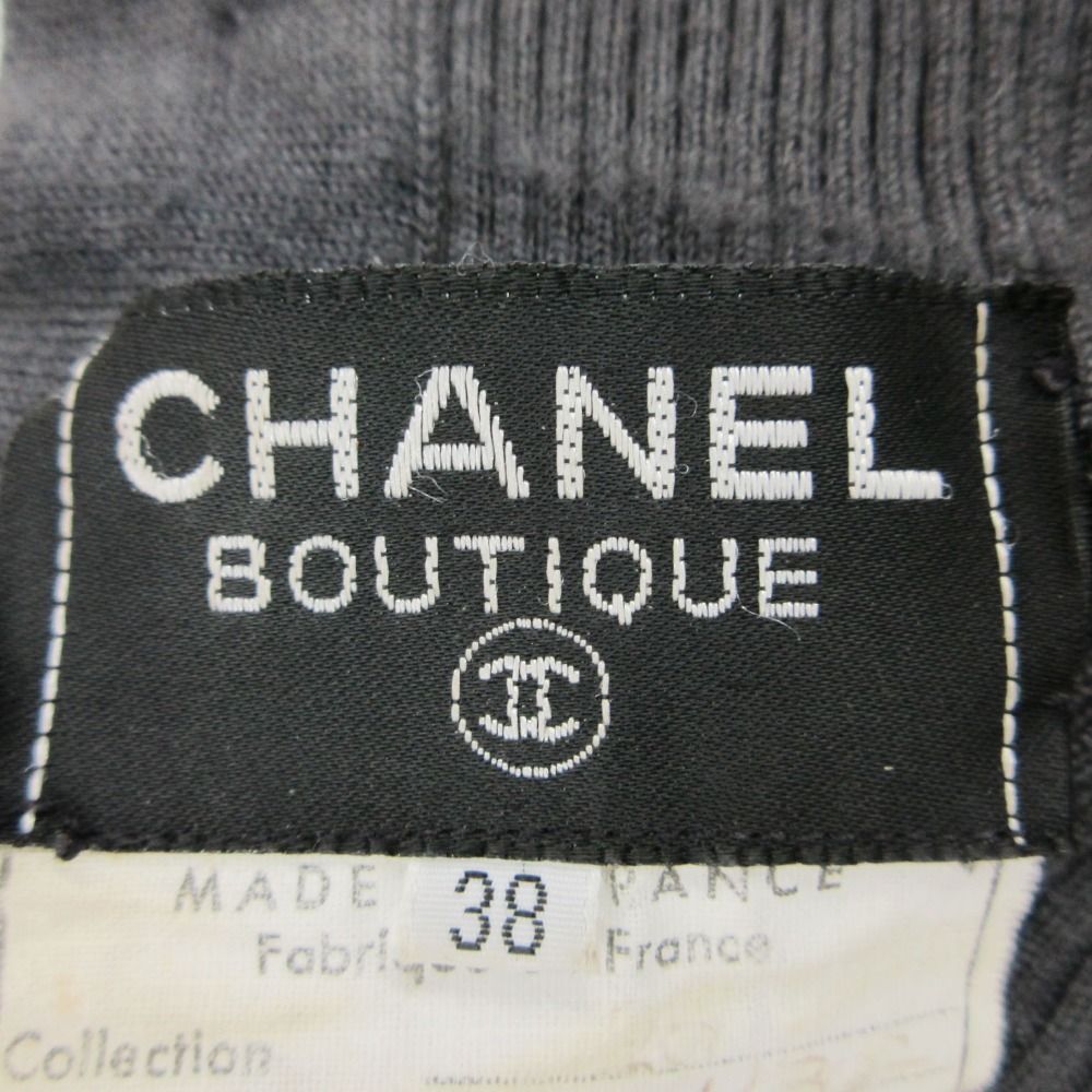 CHANEL シャネル ニット カシミヤ シルク ハイネック セーター プル 