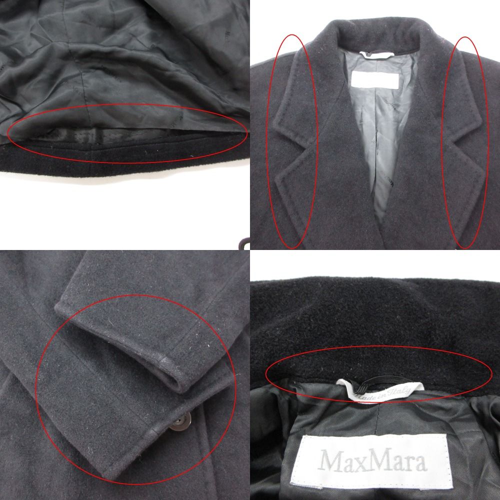 MAX MARA マックスマーラ チェスターコート 白タグ カシミヤ混 ダブル