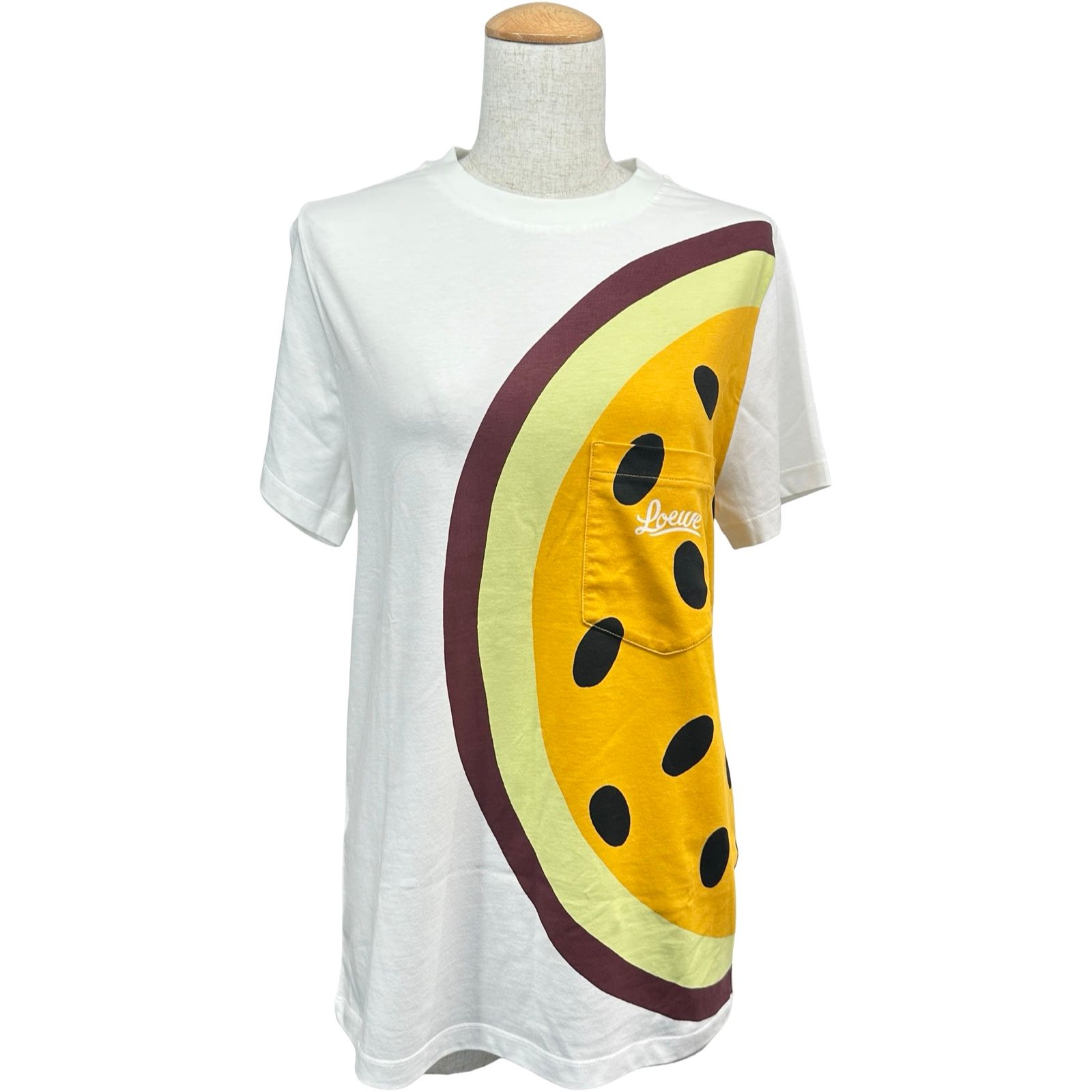 ロエベ LOEWE プリントTシャツ S616Y22X21 ホワイト コットン レディース 半袖Ｔシャツ
