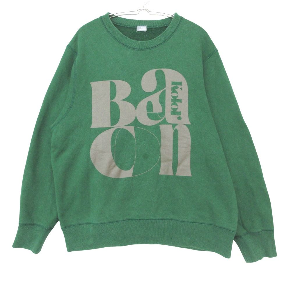 kolor BEACON カラービーコン スウェット 30/7裏毛スウェット トレーナー 長袖 トップス オーバーサイズ グリーン 1【M】 メンズ 【中古】