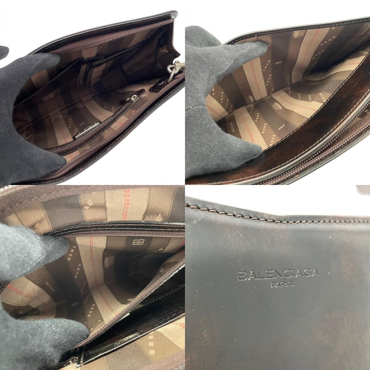 良品】 バレンシアガ BALENCIAGA セカンドバッグ クラッチバッグ 