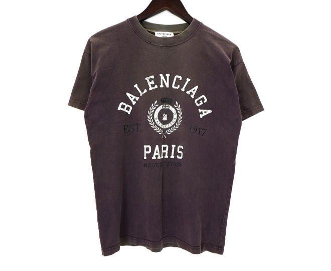 p*a様 バレンシアガ　カレッジロゴプリント Tシャツ バレンシアガ BALENCIAGA 22AW 【 612965 TMV98 】 カレッジロゴ