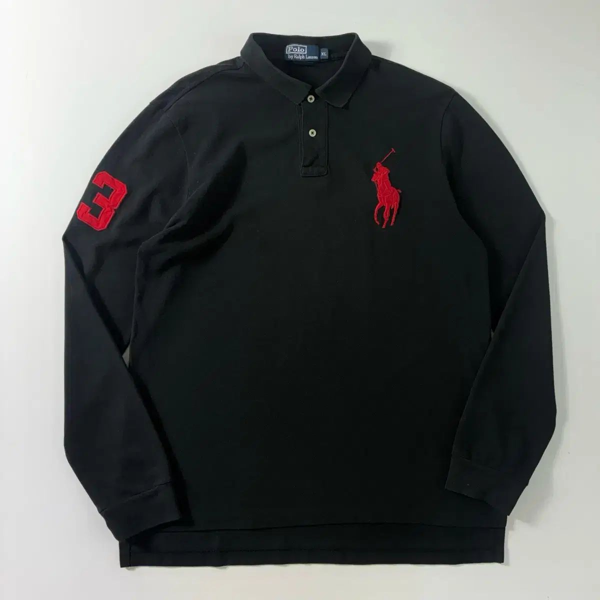 POLO RALPH LAUREN ポロラルフローレン ビックポニー コットン ブラック カラーTシャツ
