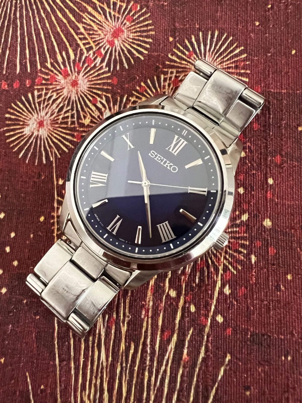 セイコー ソーラー腕時計 V131-0AG0 メンズ セイコー SEIKO☆ソーラー 