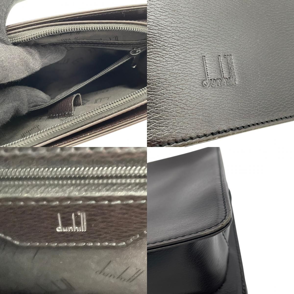 美品】 ダンヒル dunhill セカンドバッグ クラッチバッグ レザー 本革 