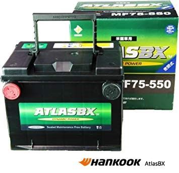 Hankook ATLAS BX MF 75-550 ( 75-6MF ) アトラス アメ車 バッテリー