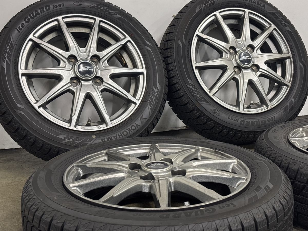 スタッドレス】シュナイダー 14in 4.5J +45 PCD100 ヨコハマ アイス