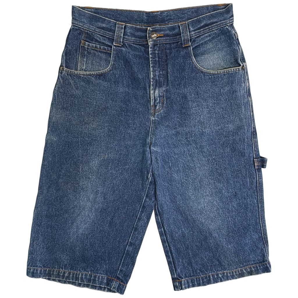tipster クロップド デニムペインターパンツ ブルー(メンズ W33)中古 古着 Y3138
