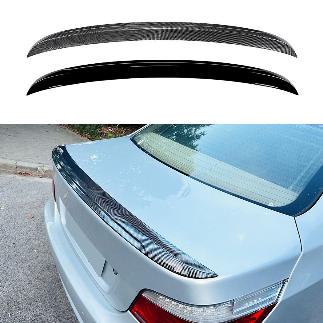 ビーエムダブリュー BMW 5シリーズ 5 Series E60 2004-2010対応 M5デザイン リアスポイラー ルーフスポイラー 外装パーツ ピアノブラック カーボン調 後ろ姿を引き締めるスポーティデザイン リアまわりの印象を高めるドレスアップ用品