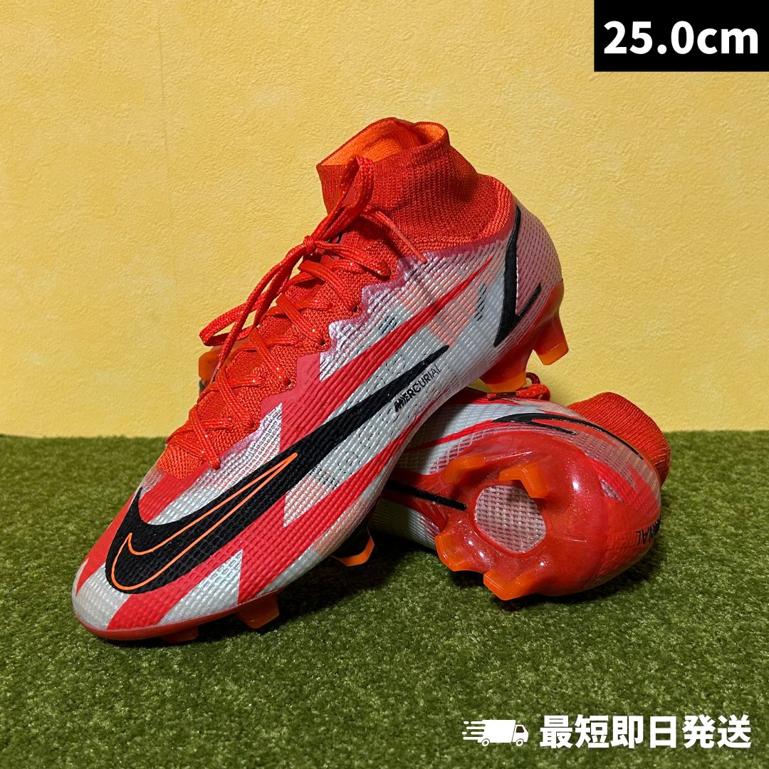 Nike Mercurial 赤 サッカーシューズ サイン入り 新品・未使用】NIKE ナイキ サッカースパイク マーキュリアル スーパー