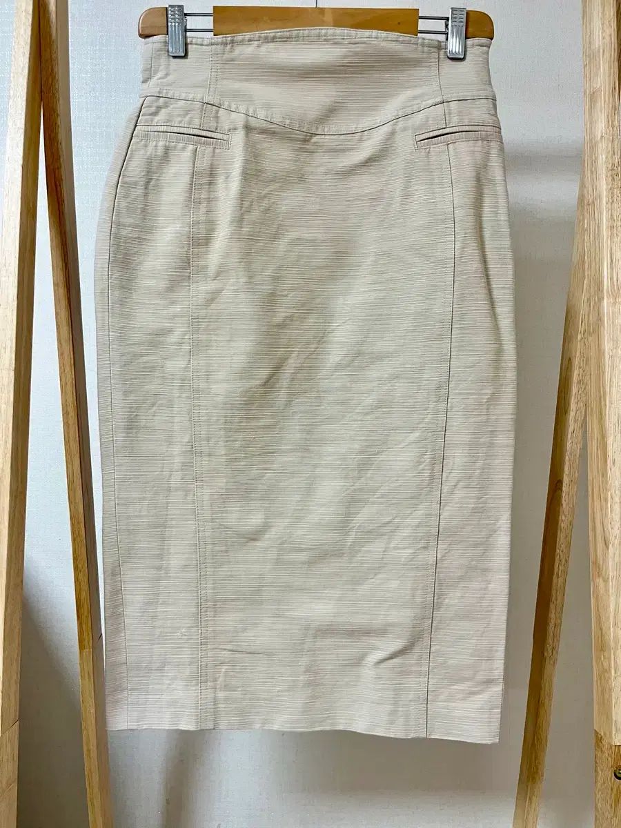 キートン ベージュ コットン ペンシル スカート 42 正規品