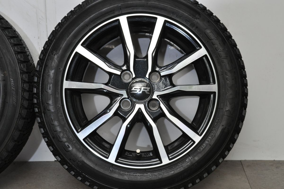 バリ溝】SR 4.5J 14in +44 PCD100 グリップマックス グリップアイス X 