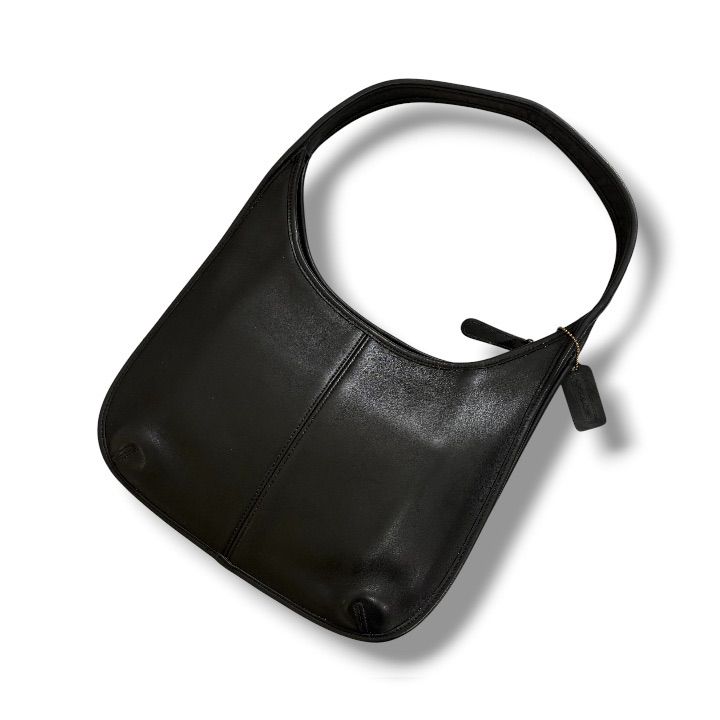 美品 COACH コーチ エルゴ ワンショルダーバッグ ホーボー レザー ブラック オールドコーチ archive Y2K