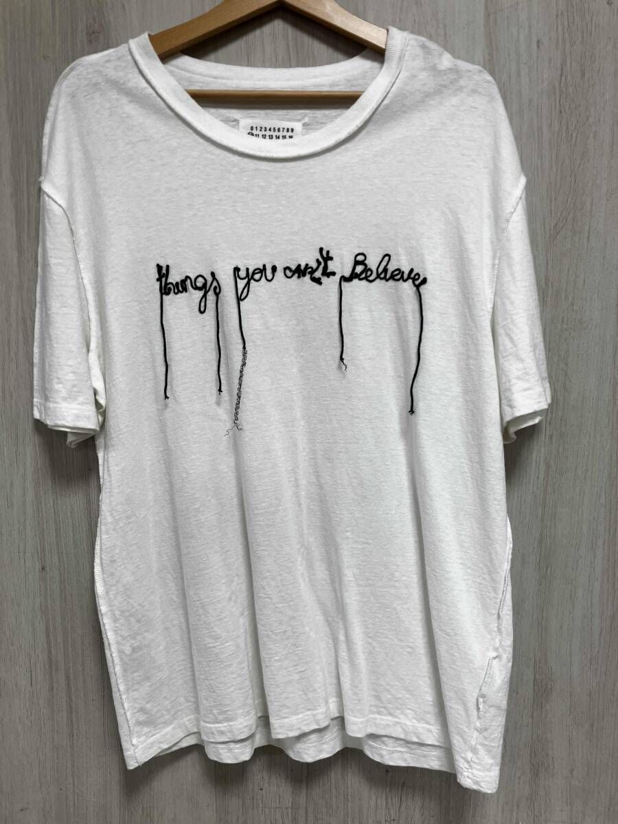 Maison Margiela/メゾンマルジェラ/半袖Tシャツ/ホワイト/サイズ48/S50GC0508