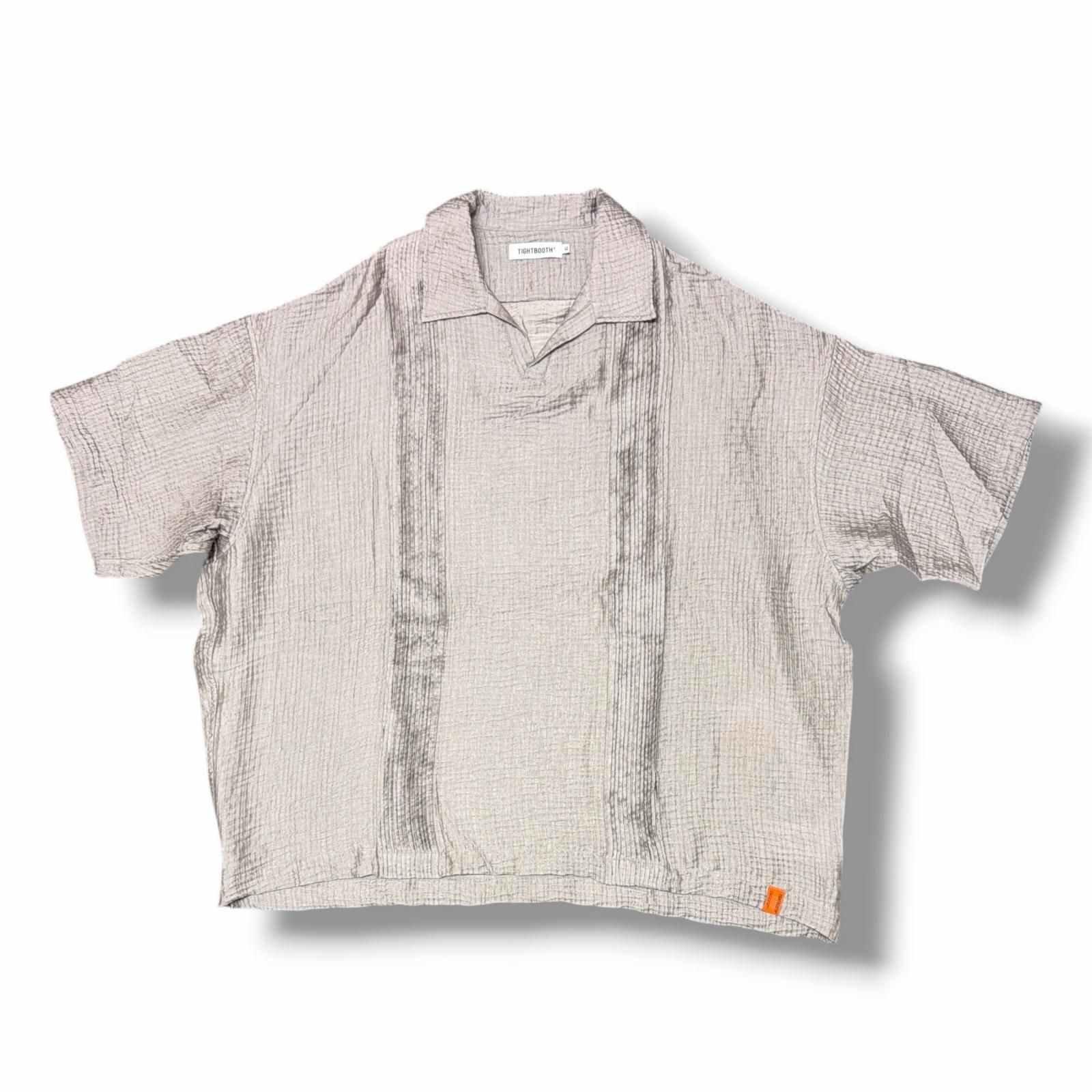 参考上代24200円 未使用 TIGHTBOOTH RAYON CUBA OPEN POLO レーヨン