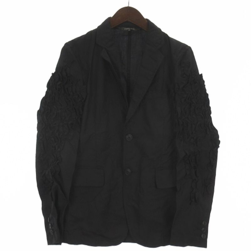 コムデギャルソンオムプリュス COMME des GARCONS HOMME PLUS フリル テーラード ジャケット ウール AD2011 ブラック XS 41,535円