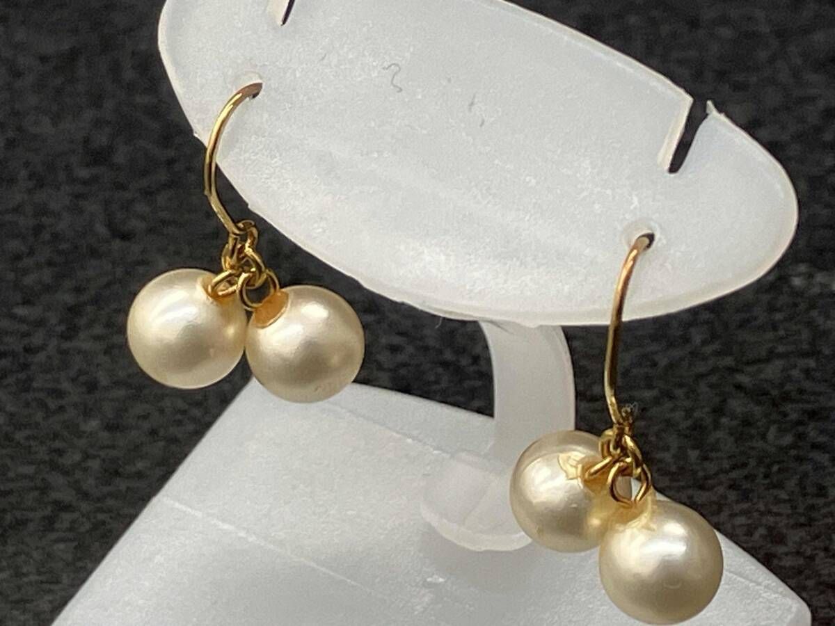 K18 イエローゴールド 総重量1.0g ピアス アクセサリー