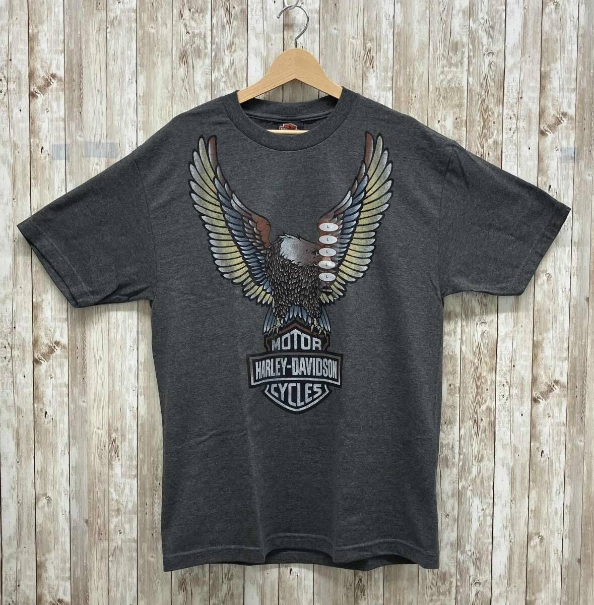 【タグ付き】HARLEY DAVIDSON/半袖Tシャツ/Lサイズ/グレー/00's