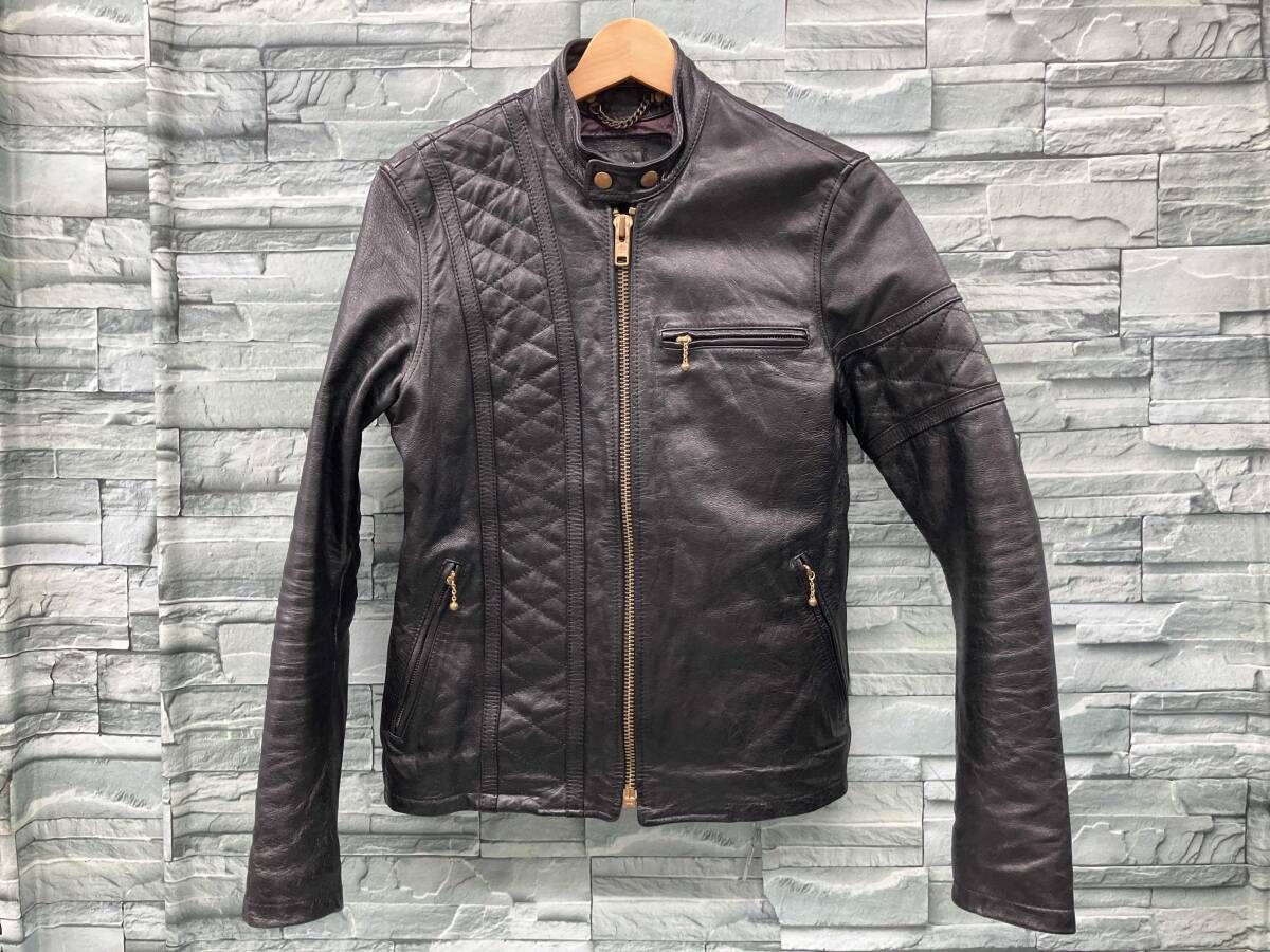 JOHN'S CLOTHING/シングルライダース/シングルライダースジャケット/ブラック/サイズ36/通年