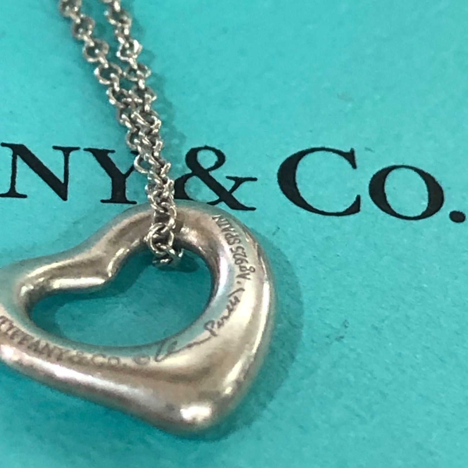 ティファニー TIFFANY & Co. オープンハート ネックレス Ag925 - メルカリ