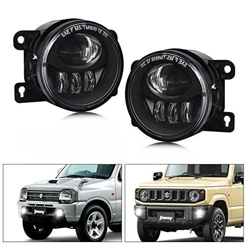 R◆OPPLIGHT ジムニー LED フォグランプ ユニット JB64 ジムニーシエラ JB74W/43W ジムニーノマド JC74W 専用 LEDフォグ 車検対応 明るい カットラインあり ホワイト 6000K 純正交換 カプラーオン 取 64a3f8d7
