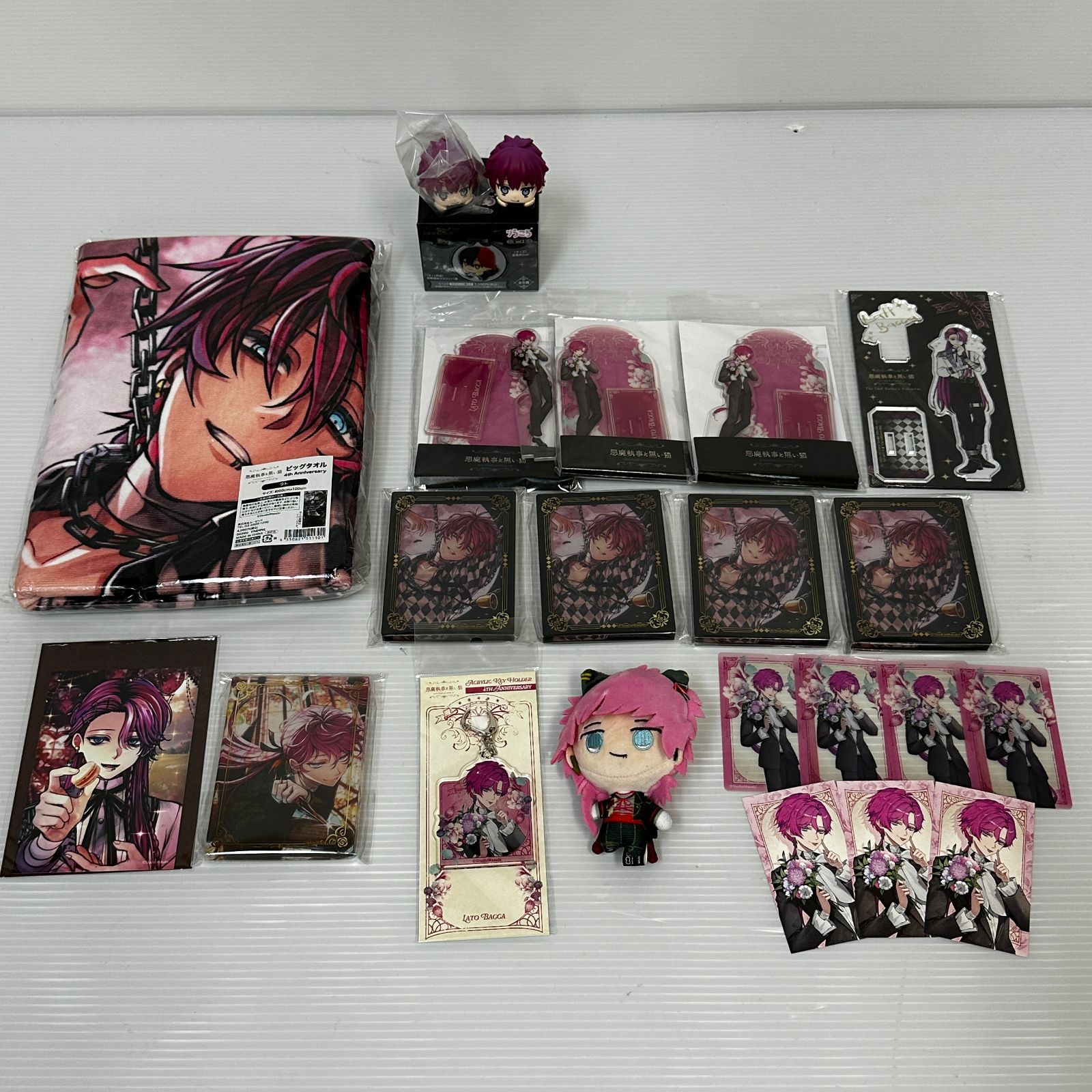 ▲80 悪魔執事と黒い猫 あくねこ ラト・バッカ グッズ まとめ 中古品 smltoy096811