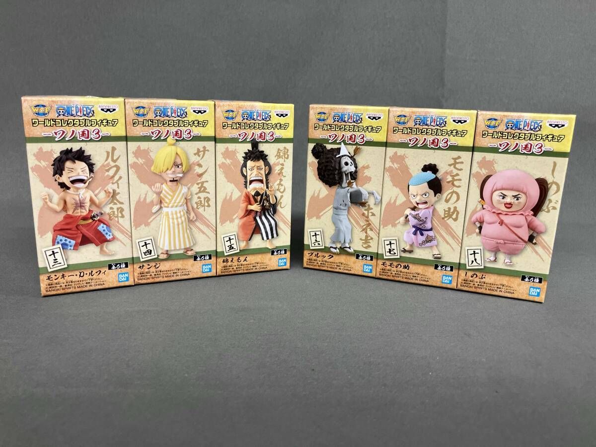 未開封品 [全6種セット]バンプレスト ワンピース ワールドコレクタブルフィギュア -ワノ国3- ワンピース/ワールドコレクタブルフィギュア