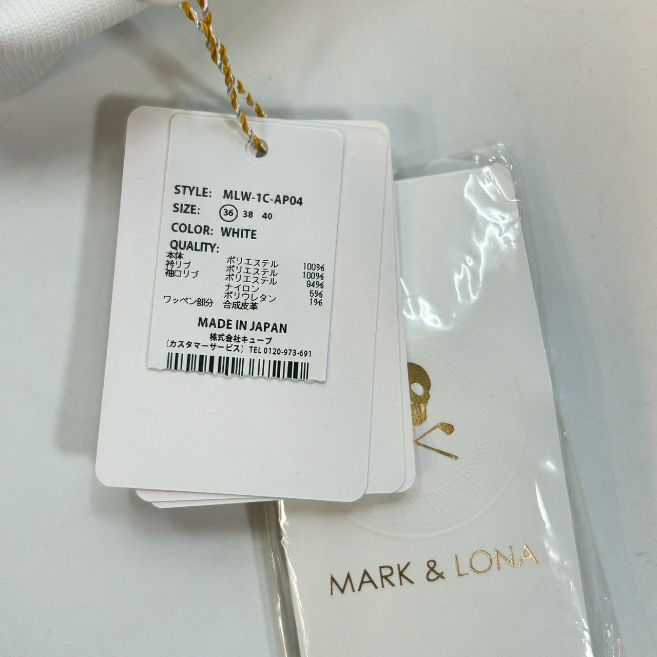 新品 タグ付 未使用 MARK & LONA マークアンドロナ 半袖ポロシャツ