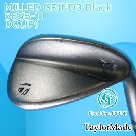 ウェッジ テーラーメイド MILLED GRIND3 Black 58SB-11/DG(JP)/S200/58 9500