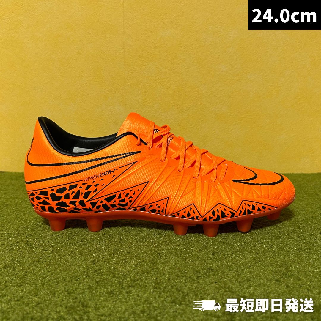 【新品】NIKE ナイキ サッカースパイク ハイパーヴェノム フィニッシュ Hypervenom Phinish HG-E 橙×黒 749902 888 廃盤 激レア ネイマール【24.0cm】 23,325円