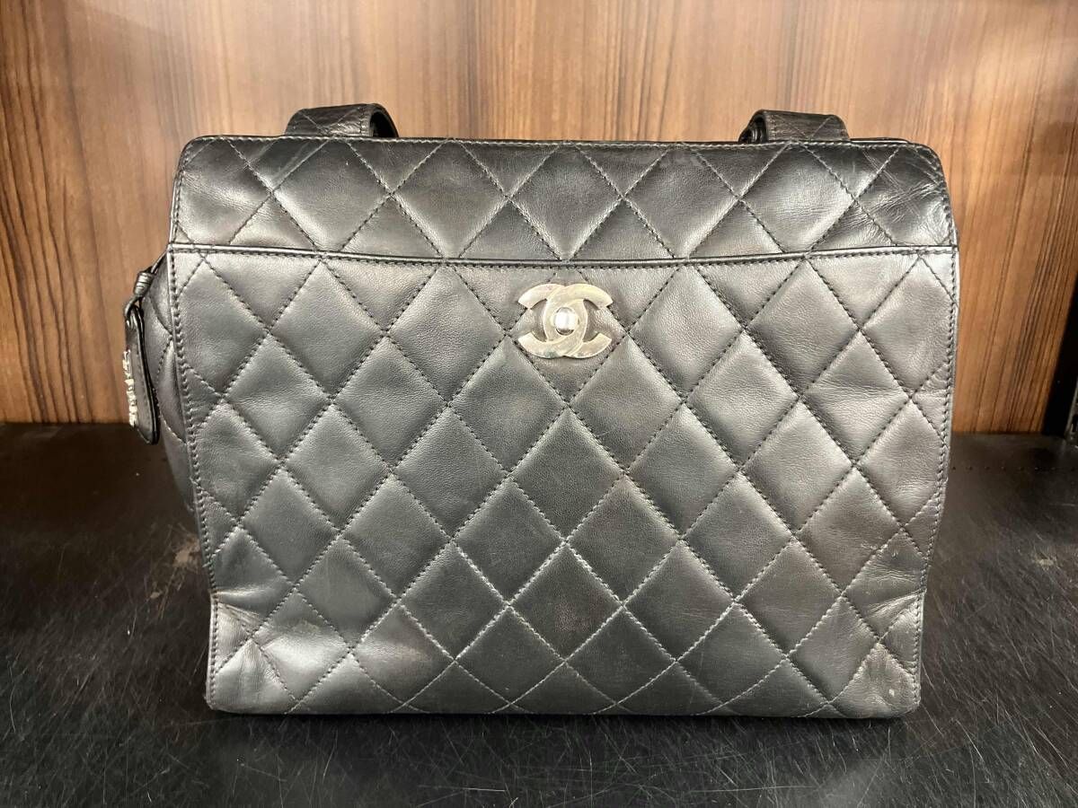 CHANEL マトラッセ ターンロック ショルダーバッグ バッグ　シャネル　エントルピー鑑定済み