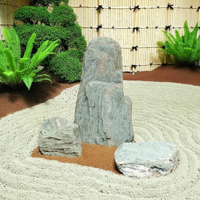 阿波の青石３石SET【2】【庭石】阿波の青石３点セット【自然石】【庭】【ロックガーデン】