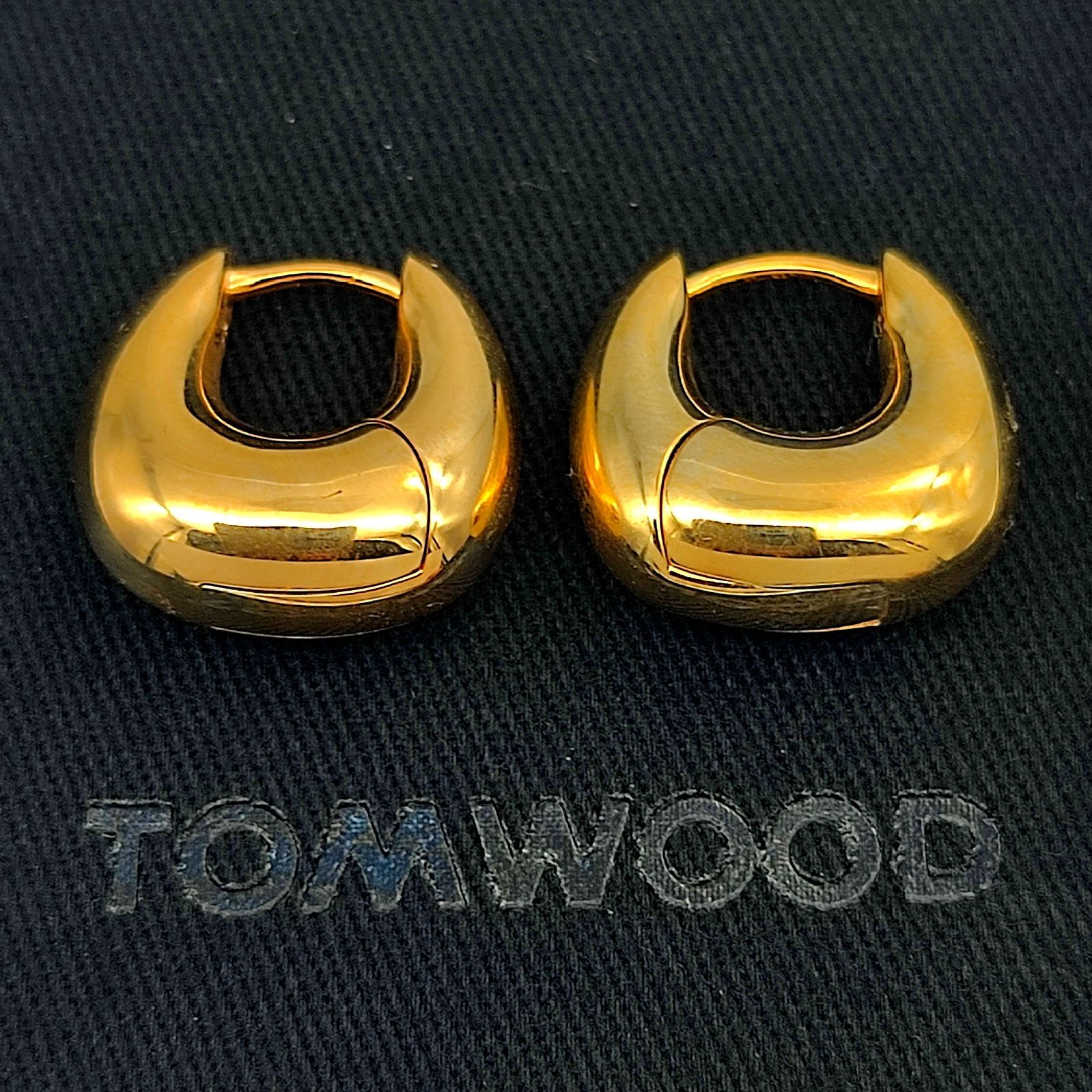 【超美品】TOMWOOD　トムウッド　バオフープピアス　スモール　SILVER　ゴールド　シルバー925　10.3g
