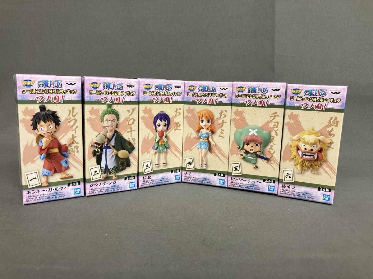 未開封品 [全6種セット] -ワノ国1- バンプレスト ワンピース ワールドコレクタブルフィギュア ワンピース/ワールドコレクタブルフィギュア