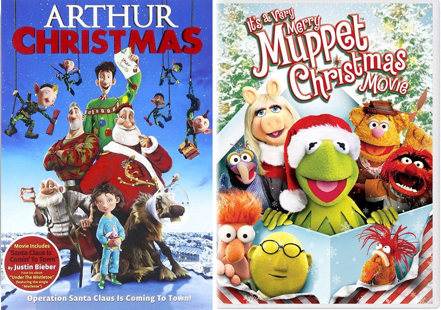 Muppets Christmas movie DVD & Arthur Christmas Operation Santa Clause Holiday Movie Set 15,803円