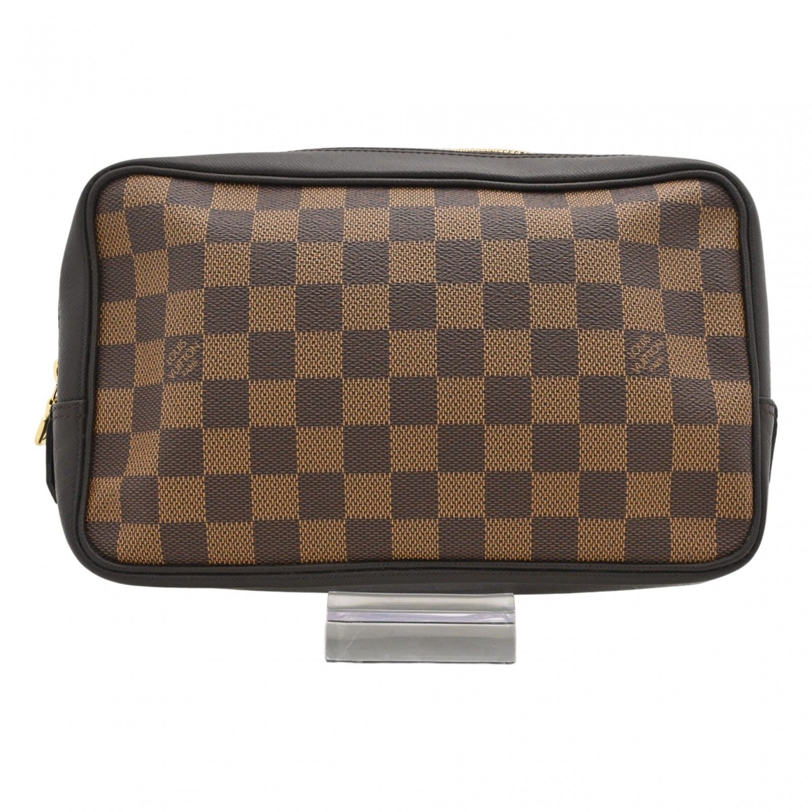 【中古】ルイヴィトン ダミエ トゥルーストワレット25 ポーチ セカンドバッグ ブラウン Aランク lv1524vv
