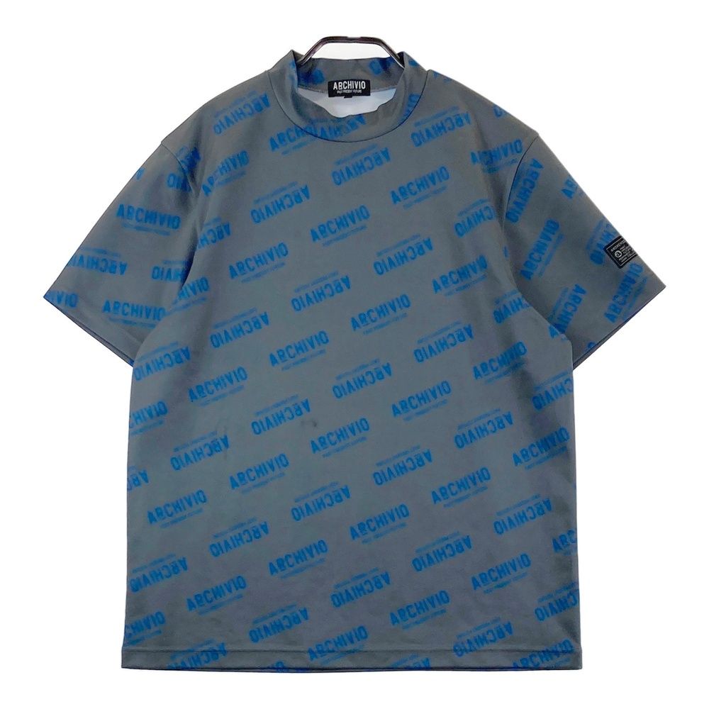 サイズ：48 ARCHIVIO アルチビオ 半袖モックネックTシャツ グレー系 [240101713189] ゴルフウェア メンズ ストスト