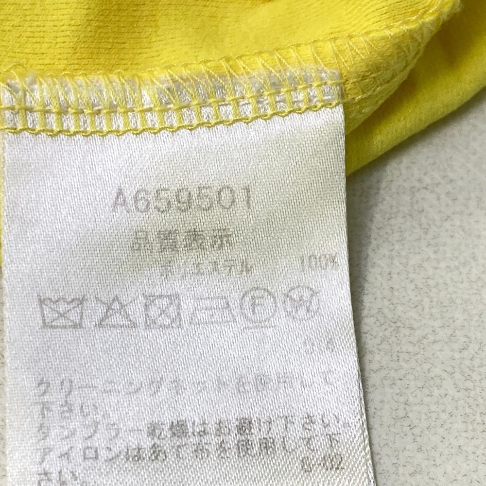 サイズ：36 ARCHIVIO アルチビオ 襟付き ノースリーブシャツ イエロー