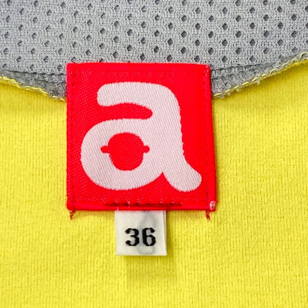 サイズ：36 ARCHIVIO アルチビオ 襟付き ノースリーブシャツ イエロー